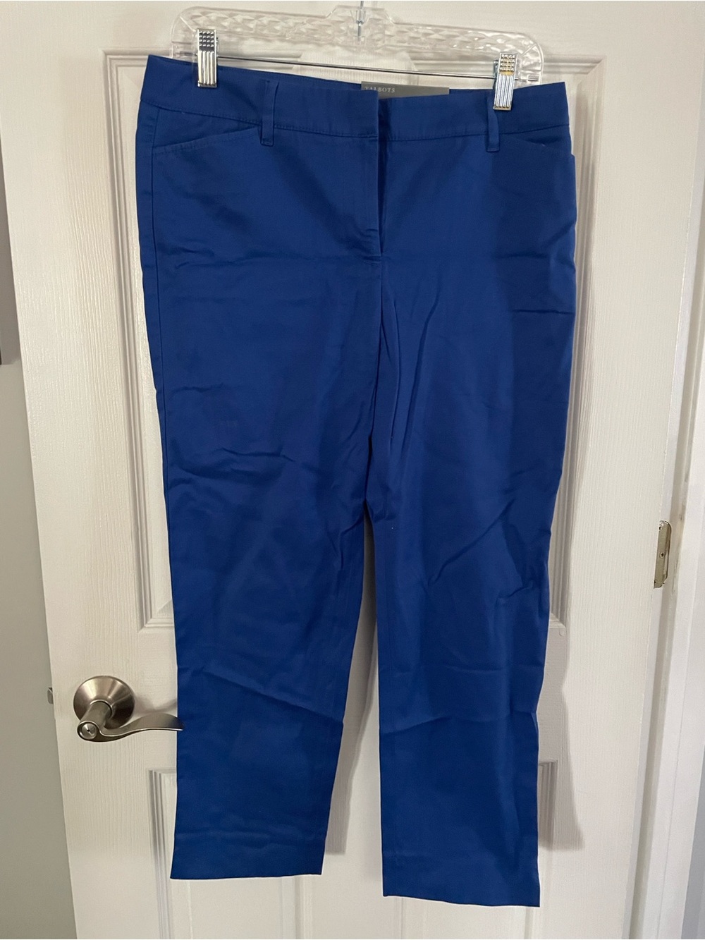 Talbots Cropped Dress Pants in Royal Blue